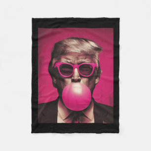 Sungles Trump Bubble Gum Fleece Deken
