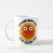 Sunhine Happy Face Personalized Custom Mug (Gauche)