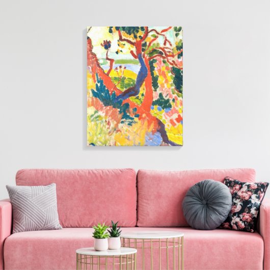 Sunken Path, L'Estaque | Andre Derain | Canvas Afdruk (Insitu (Woonkamer))