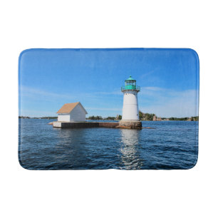 Sunken Rock Lighthouse, New York Bath Mat