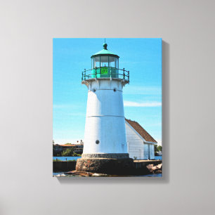 Sunken Rock Lighthouse, New York Canvas Print