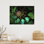 Sunken Treasure Fine Fractal Art Poster (Keuken)