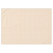 Sunkissed Pumpkin | Licht Sinaasappel Gingham Tafelkleed (Voorkant (Horizontaal))