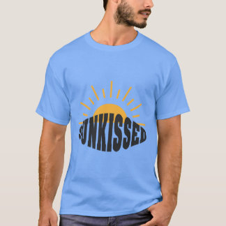 Sunkissed T-Shirt Zomer Zee Strand Sunset Retro