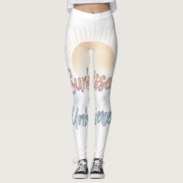 Sunkissed Unbothered Aesthetic Leggings