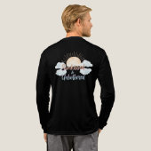 Sunkissed Unbothered Aesthetic Tri-Blend Shirt (Achterkant)