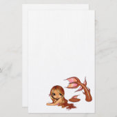 "Sunkust Mermaid" Stationery Briefpapier (Voorkant / Achterkant)