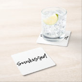 Sunkust Vierkante Kartonnen Onderzetter (Insitu)