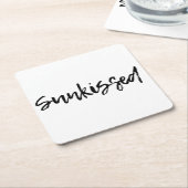 Sunkust Vierkante Kartonnen Onderzetter (Schuin)