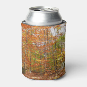 Sunlight Dapapped Herfst Trail at Laurel Hill Park Blikjeskoeler