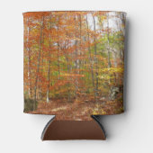 Sunlight Dapapped Herfst Trail at Laurel Hill Park Blikjeskoeler (Voorkant)