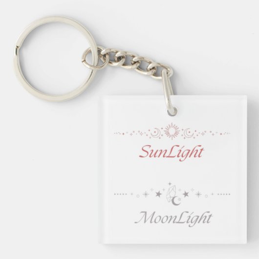 Sunlight Moonlight Art Sleutelhanger (voorkant)