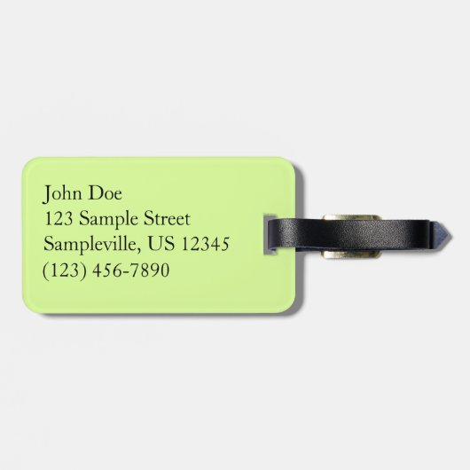 Sunlight on Wooded Path in Centennial Park Bagagelabel (Achterkant horizontaal)