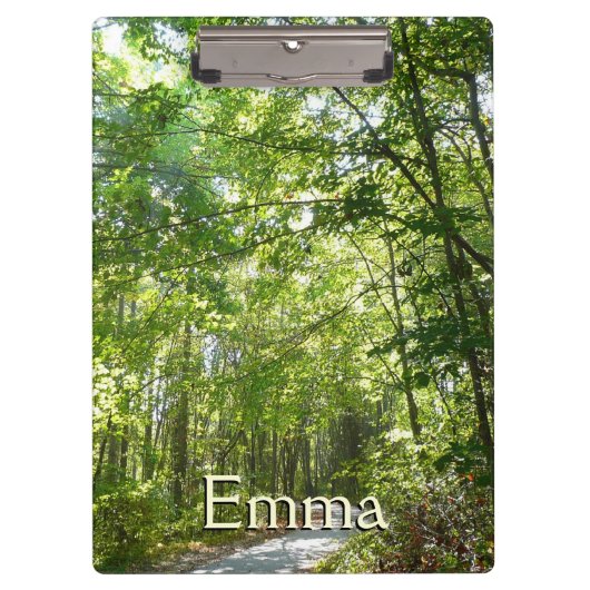 Sunlight on Wooded Path in Centennial Park Klembord (Voorkant)