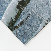 Sunlight Snow Winter Forest Name Fleece Blanket (Hoek)