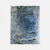 Sunlight Snow Winter Forest Name Fleece Blanket (Voorkant)