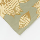 Sunlight Stillness II in gedempte olijf Fleece Deken (Hoek)