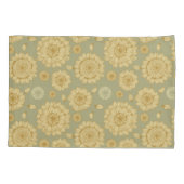 Sunlight Stillness II in gedempte olijf Kussensloop (Achterkant)