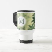 Sunlight Through Maple Leaves Natuur Monogram Reisbeker (Voorkant links)