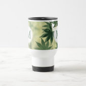 Sunlight Through Maple Leaves Natuur Monogram Reisbeker (Center)