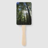 Sunlight Through Pine Trees Handwaaier (Achterkant)