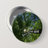 Sunlight Through Trees Positive Inspiration Hope Ronde Button 7,6 Cm (Voorkant /achterkant)