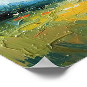 Sunlit Beach with Trees – Square Poster, Vibrant W Poster (Hoek)