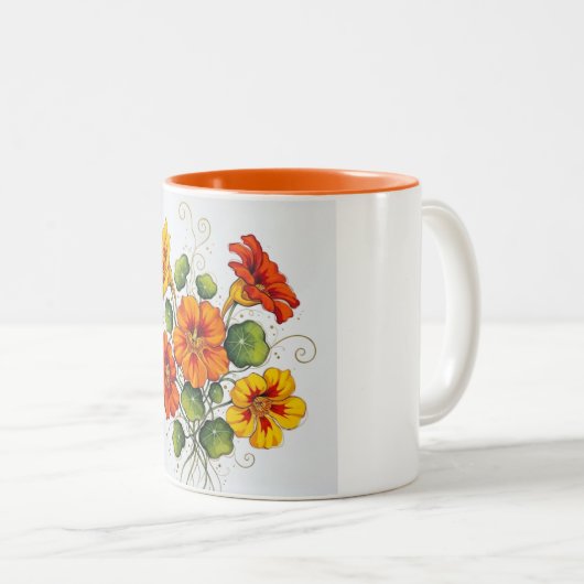 Sunlit Blossoms Ceramic Mug  (Devant droit)