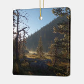 Sunlit Frosted Pine Trees at Dream Lake Keramisch Ornament (Links)