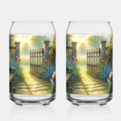 Sunlit Garden Pathway Gate Scene (Gauche)