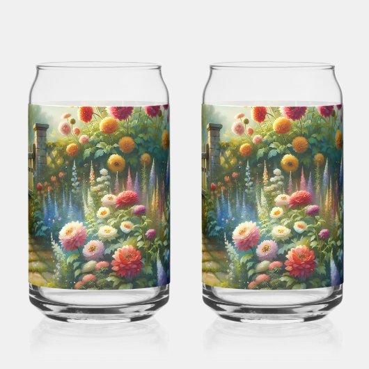 Sunlit Garden Pathway Gate Scene (Verso)