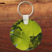 Sunlit Ginkgo Leaves Sleutelhanger (Voorkant)