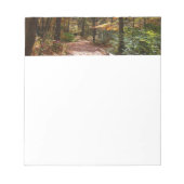 Sunlit Herfst Trail in Laurel Hill State Park Notitieblok (Voorkant)