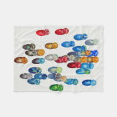 Sunlit Marbles Fleece Deken (Voorkant (Horizontaal))