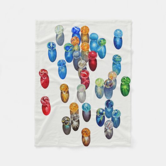 Sunlit Marbles Fleece Deken (Voorkant)