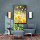 Sunlit Meadow Foto Afdruk