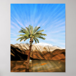 Sunlit Oasis: het Poster van het leven