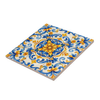 Sunlit Petal Carnival Tile Tegeltje