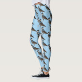 Sunlit Profile of a Tree Swallow Songbird Leggings (Links)