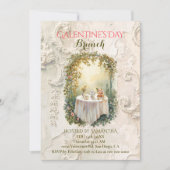 Sunlit Rococo Garden Arch Galentine Brunch Florals Kaart (Voorkant)