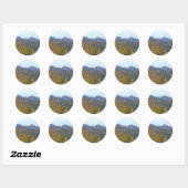 Sunlit Saguaro Field Ronde Sticker (Vel)