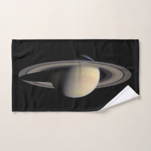Sunlit Saturn Gas géant Planet par Cassini