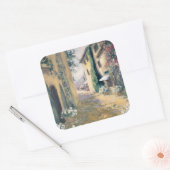 Sunlit Villa I Vierkante Sticker (Envelop)