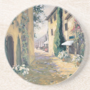 Sunlit Villa I Zandsteen Onderzetter