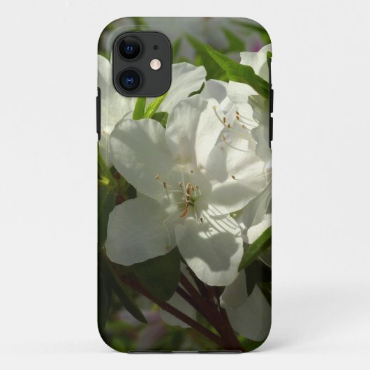 Sunlit White Azaleas Beauful Spring Flowers Case-Mate iPhone Case (Achterkant)