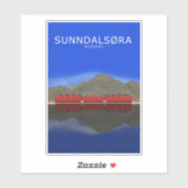 Sunndalsøra Noorwegen Sticker (Vel)