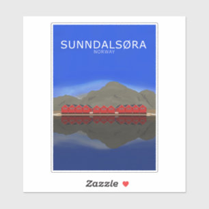 Sunndalsøra Noorwegen Sticker
