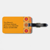 Sunny Abstract Floral Design Bagagelabel (Achterkant horizontaal)