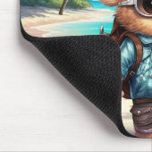 Sunny Adventures met Beachy Beer - Klaar voor Plez Muismat (Hoek)