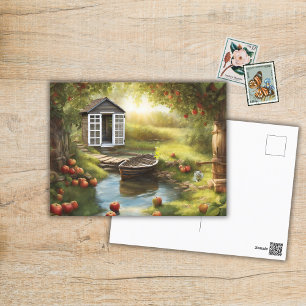 Sunny Apple Orchard Briefkaart